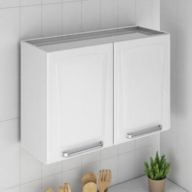 Imagem de Armário de Cozinha em Aço 2 Portas 80cm com Dobradiças Slow Motion Tar