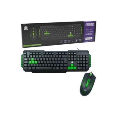 Imagem de Kit Teclado E Mouse C/ Fio Mouse Pad Gamer Combo 5+ Start 2.0 - BRAZIL