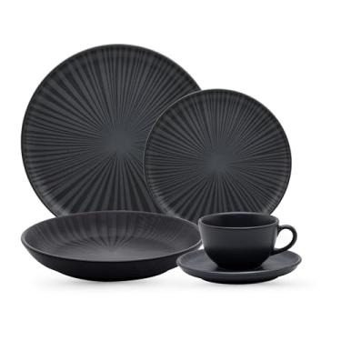 Imagem de Oxford Aparelho De Jantar 20 Peças Flat Ônix