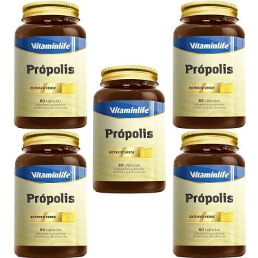 Imagem de Kit 5X Própolis - 60 Cápsulas - Vitaminlife-Masculino