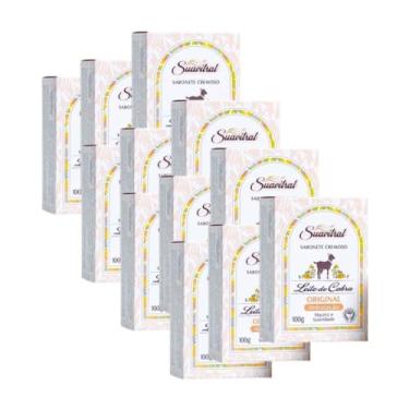 Imagem de Kit 12 Sabonete de Leite de Cabra Original Suavitrat 100g