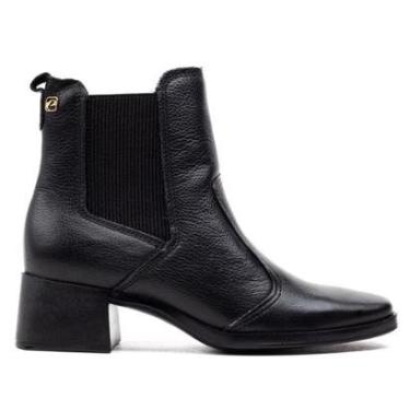 Imagem de Bota Feminina Pegada Couro Burnish Preto-Feminino