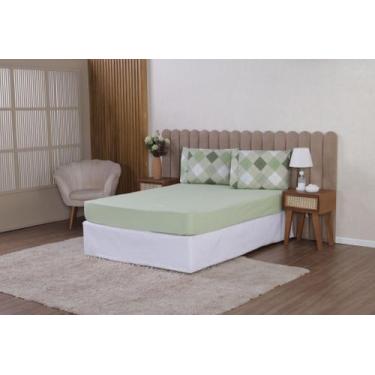 Imagem de Jogo de Lençol Malu Para Cama Solteiro 2 Peças 180 Fios 100% Algodão E