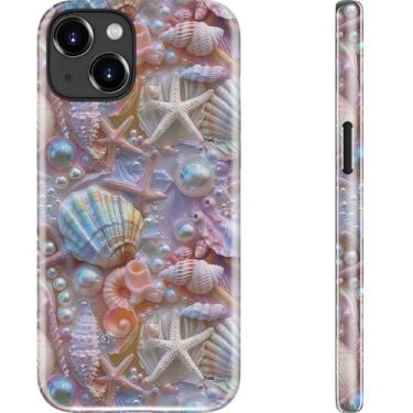 Imagem de DEENAKIN Capa para iPhone 15 - Compatível com carregamento sem fio - Capa rígida de camada dupla e capa de silicone - Capa protetora para celular com designs bonitos da moda para mulheres - Concha
