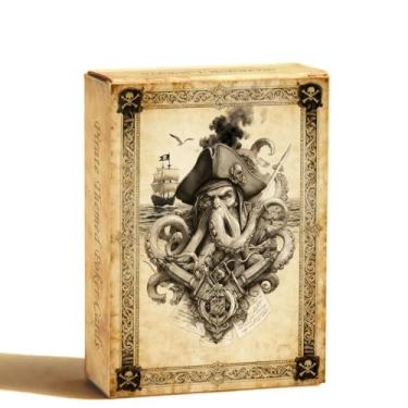 Imagem de strublfe Playing Cards, Retro Style Poker Cards, Pirate Series NO.7, 54 Unique Illustrations Playing Card, Double-Sided Anti Slip Pattern Design, Suitable for Collection and Gift.