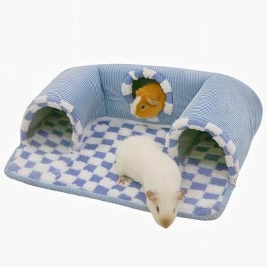 Imagem de Túnel para animais de estimação Lfokd 56x48x34 cm Esconderijo azul com