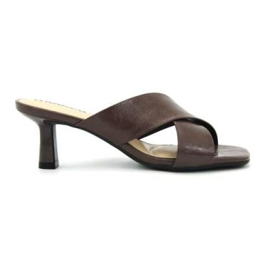 Imagem de Tamanco Feminina Moleca Original Salto Baixo Confortavel 107, 38, Marr