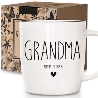 Imagem de Caneca Promoted to Grandmother 2026, copo de cerâmica para avó, canecas de presente para avós, revelação de bebê novo para avó, caneca de anúncio de gravidez para avó, presentes de anúncio de avós