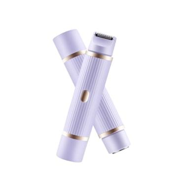 Imagem de Aparelho de Barbear Elétrico Duplo para Mulheres Dispositivo Remoção Cabelo Corporal Completo Ferramenta Corte Axila e Perna com Lâmina Aço Inoxidável Design Sem Fio Leve IPX7 Operação Baixo Ruído