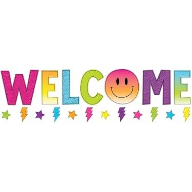 Imagem de Teacher Created Resources Quadro de avisos Brights 4Ever Welcome