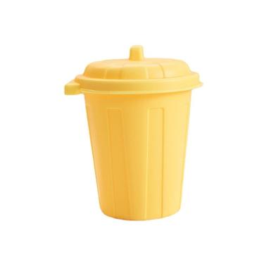 Imagem de Porta-canetas, estilo lixeira, mini organizador de mesa, plástico