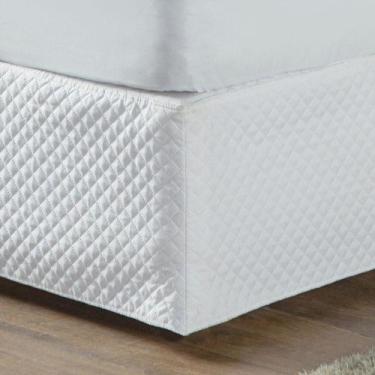 Imagem de Saia Box Matelada Ultrassonica King Protetor - Branco - casa chic enxo