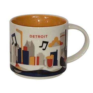 Imagem de Caneca de café colecionável Detroit da série You Are Here 2013 da Starbucks