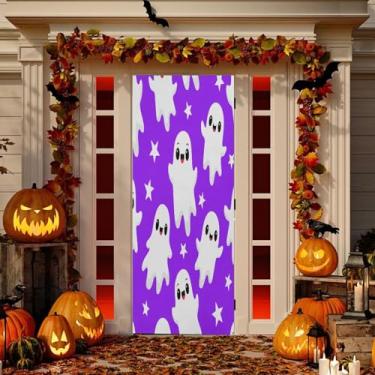 Imagem de Wassud Boo-boos com decoração de capa de porta de estrela banner interno externo decoração de casa de varanda grande decoração de porta da frente 96 x 98 polegadas