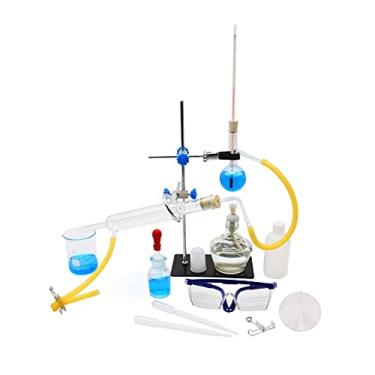 Imagem de LMJYU Conjunto de unidades de microdestilação, destilador de laboratório escolar, equipamento de experimento químico, equipamento de ensino