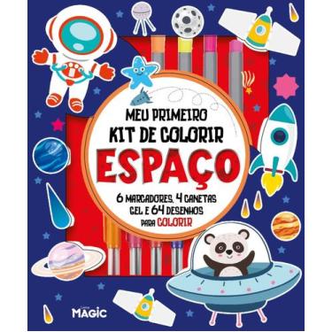 Imagem de Livro - Espaço - Kit de atividades com marcadores e canetas perfumadas