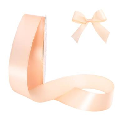 Imagem de HYSSINOWRAP Fita de cetim decorativa para embrulho de presente, 2,5 cm de largura, várias cores disponíveis (053-champanhe, 2,5 cm)