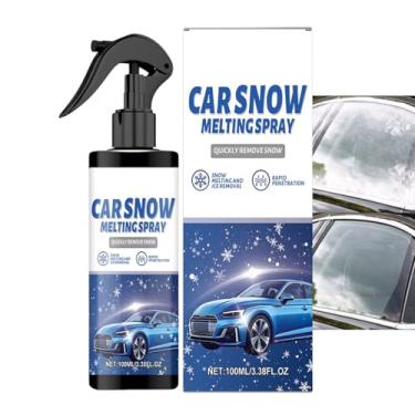 Imagem de Spray de descongelador de janela de , removedor de neve automático de 100 ml - Agente de degelo de janela de veículo | para caminhões, trailers, SUVs, sedãs, motoristas, viajantes, clima frio