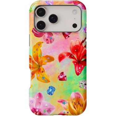 Imagem de FXFOOT Capa para iPhone 17 Air, capa de proteção premium de camada dupla antiarranhões à prova de choque, bordas elevadas para câmera e tela, estampa de padrão HD vívido, fantasia brilhante