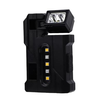 Imagem de SUNGOOYUE Lanterna Recarregável, Base Magnética Giratória de 360 ​​° da Tocha LED Com Amplas Luzes de Advertência Brancas Vermelhas Azuis para Reparos de Emergência Em Acampamento