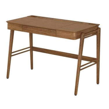 Imagem de Escrivaninha de Madeira Joy com Gaveta Nichos e Porta-Canetas - Seiva,