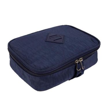 Imagem de Estojo Escolar Infantil Box Crinkle 7550404 Azul Marinho - Sestini