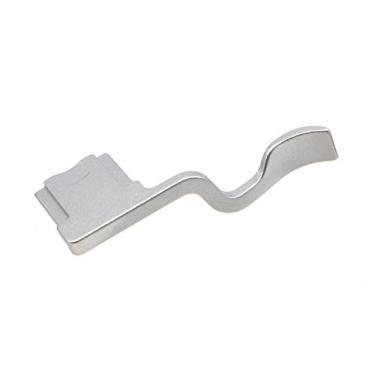 Imagem de HITHUT Capa de metal com pegador de polegar para câmera Fujifilm X-T1 X-T2 XT1 XT2 prata com melhor equilíbrio e conveniência de aderência