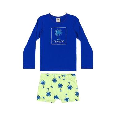 Imagem de Conjunto Camiseta UV e Sunga Boxer Quimby-Masculino