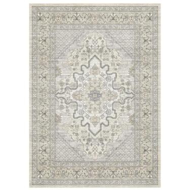 Imagem de Tortania Tapete de área para sala de estar - 22 x 30,5 cm lavável boho tapete vintage oriental envelhecido casa de fazenda grande fino para sala de estar quarto embaixo da mesa de jantar escritório em