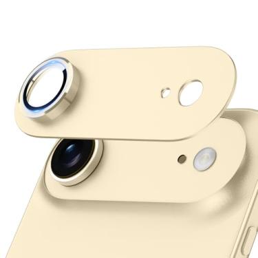 Imagem de Jeluse Compatível com protetor de lente de câmera iPhone Air, forte adesão, cobertura total, liga de alumínio de metal, ultra clareza, vidro temperado protetor de tela