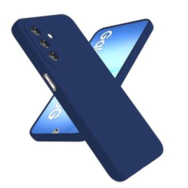 Imagem de mwpvkx Capa de telefone para Galaxy a17 5g: capa de telefone protetora de silicone líquido de grau militar armadura resistente para Samsung Galaxy a17 (azul)