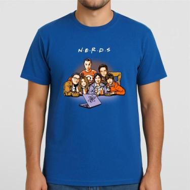 Imagem de Camiseta NERDS Tradicional, P, Marinho