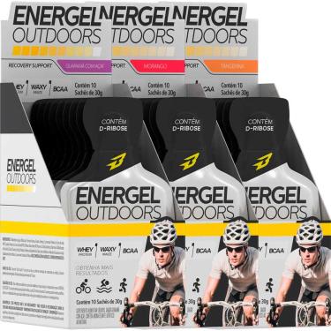 Imagem de 3x Gel Energético Energel Outdoors c/ 10 Sachês Body Action