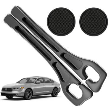 Imagem de POSPICE Organizador de enchimento de lacunas de assento de carro compatível com acessórios Honda Accord Bloqueador de plugue de lacuna de assento com slot de armazenamento antiderrapante suporte de
