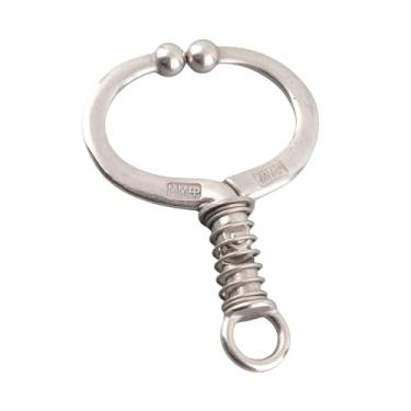 Imagem de Generic Anel de Nariz de Mola de Gado de Aço Inoxidável Braçadeira Leve de Nariz de Touro para Vacas Leiteiras (Anel de de touro médio W Spring)