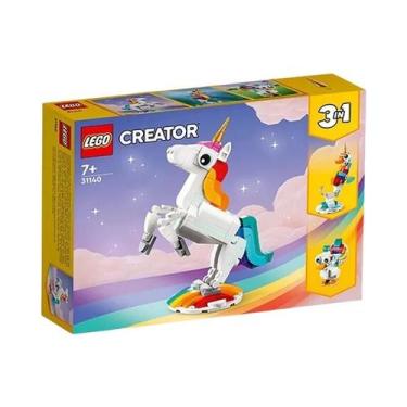 Imagem de Brinquedo Mágico De Unicórnio Lego 31140 Creator 3 Em 1, Transforma-se