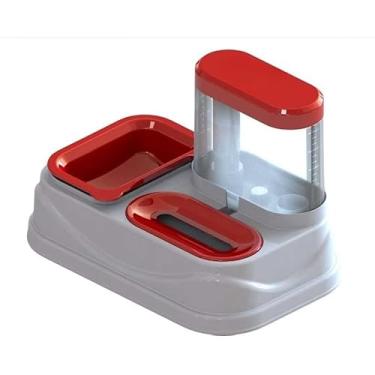 Imagem de Bebedouro e Comedouro Automático Anti-Formiga - Para Cães e Gatos, Não Molha os Pés, Solução Prática para Pets (VERMELHO)