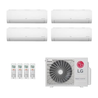 Imagem de Ar-Condicionado Multi Split Inverter LG 30.000 (2x Evap HW 9.000 + 2x Evap HW 12.000) Só Frio 220V