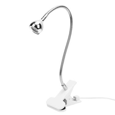 Imagem de Sunydog Luz de Cura de Gel para Unhas Alimentada por USB Com Tubo Pescoço Giratório 360°, Braçadeira Base Forte, Contas Luz Roxas, para Kit Manicure Doméstica, Material Liga Alumínio (3W)