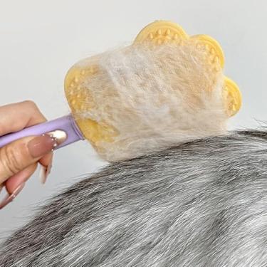 Imagem de Removedor de pelos de cães | Massagem de limpeza dupla face | Escova de remoção de pelos de animais de estimação | para móveis, sofá, tapete, tecido, roupas, tapete de cama, escritório, viagem