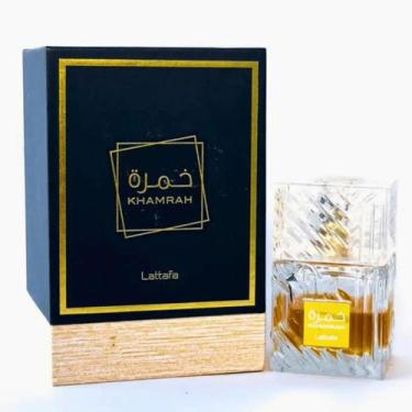 Imagem de Perfume Khamrah Lattafa Eau de Parfum Unissex 100ml Importado Alta Fix
