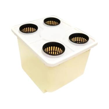 Imagem de Balde hidropônico | Suprimentos de jardim de drenagem sifônica | Baldes de cultivo hidropônicos, para ambientes internos e externos, peitoril da janela, , estufa, tomate e pepino