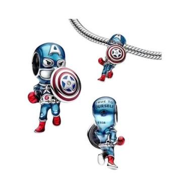 Imagem de Pingentes De Prata Esterlina 925 Mickey Mouse E Superman Para Pulseira