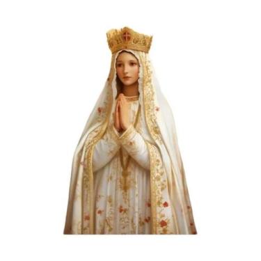 Imagem de Pintura Em Tela Sagrado Coração De Jesus E Virgem Maria, Arte Religios