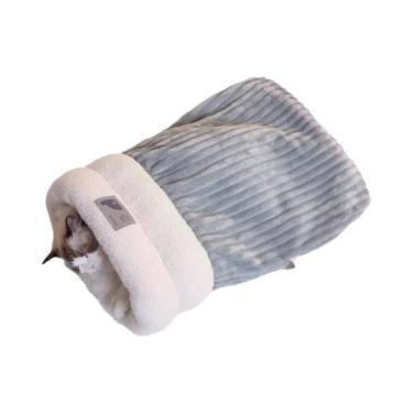 Imagem de Saco De Dormir Aconchegante E Quente Para Gatos, Tipo Toca Fechada, Pa