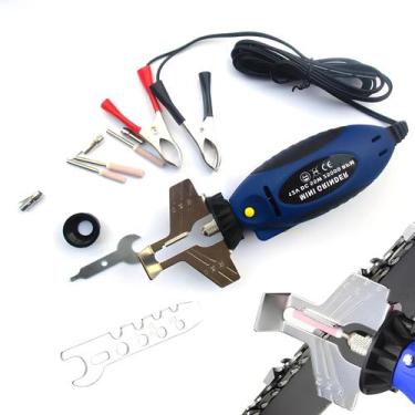 Imagem de Afiador Elétrico Portátil 12V Para Serras E Motosserras, Conjunto De F