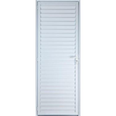 Imagem de Porta De Alumínio Palheta 2,10 X 0,90 Esquerda Linha All Modular Cor B