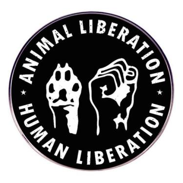 Imagem de Broche Pin Animal Liberation Human Rights Alloy 3x3cm - yiweisai