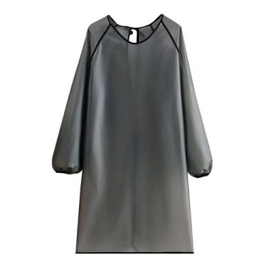 Imagem de Avental impermeável de manga comprida para homens - material TPU - yiw