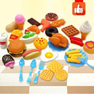 Imagem de Brinquedos de cozinha Food Toy Kitchen Hamburger Set Educati - Gloome 